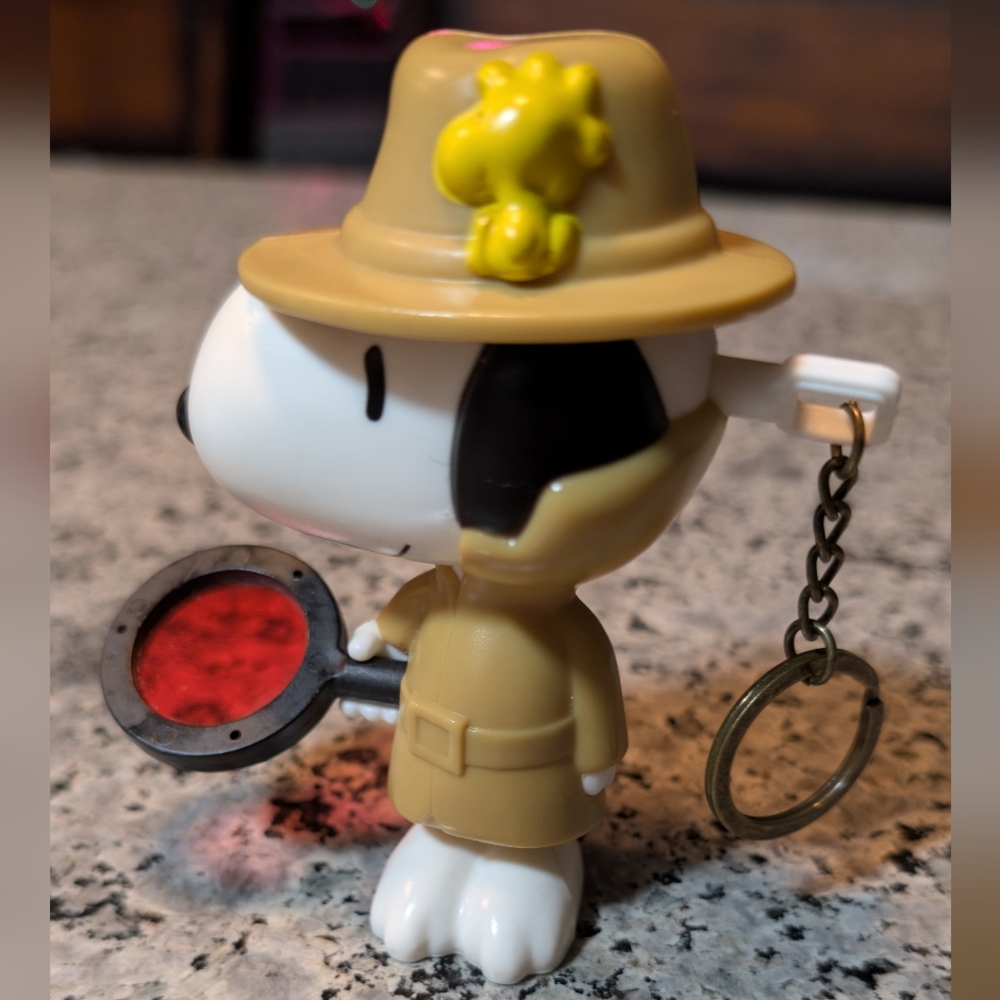 Peanuts Collectible Made Into  Keychain with Cream Accents ,Light Weight.